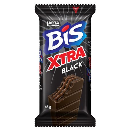 WAFER RECHEIO E COBERTURA CHOCOLATE LACTA BIS BLACK XTRA