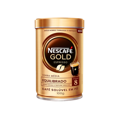 NESCAFE GOLD 100G LATA INTSD8 EQUILIBRIO 