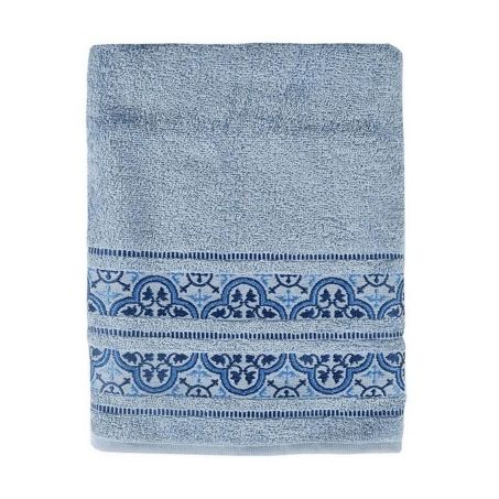TOALHA KARSTEN DE BANHO COIMBRA AZUL 67CMX1,35CM