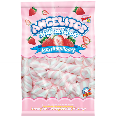 Marshmallows angelitos coracao morango 200g