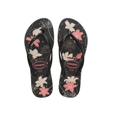 HAVAIANAS SLIM ORGANIC PRETO/CINZA/ROSA  37/38
