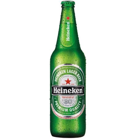Cerveja garrafa 600ml heineken ( retornavel casco verde heineken)