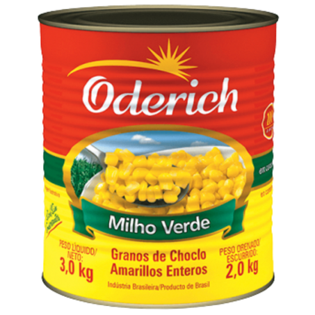 Milho verde oderich 2kg linha food latão