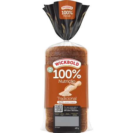 Pão Wickbold 400g - 56,7% Integral - Grãos