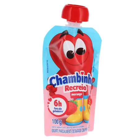 Iogurte Líquido Morango Chambinho Recreio 100g 360-33
