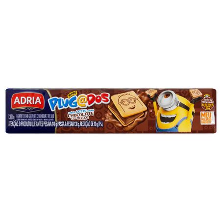 BISC.RECH.PLUGADOS 130G QUADR.CHOC.SUICO CX 30.0