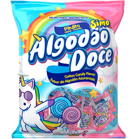 Pirulito simonetto 50un 400g algodao doce