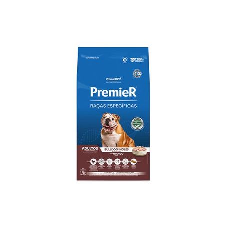 Ração Premier Raças Específicas Bulldog Inglês para Cães Adultos 12Kg