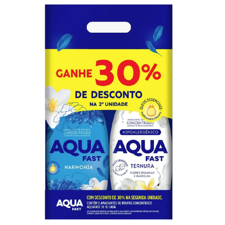 AMACIANTE AQUAFAST CONCENTRADO C/2 HARMONIA/TERNURA 30% DESCONTO