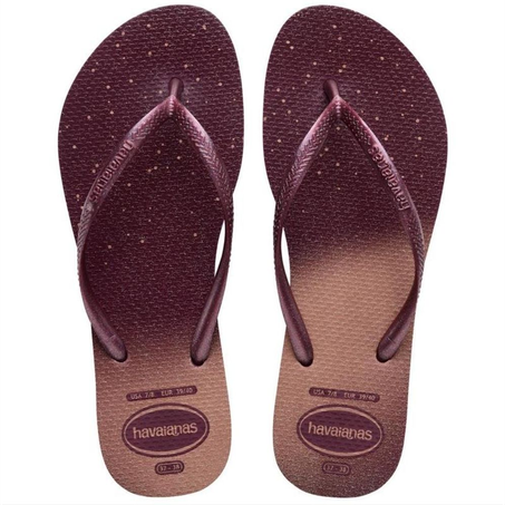 Sandália  Havaianas Gloss Terra e Roxa Tamanho 39/40