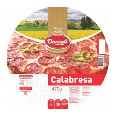 Pizza doceoli calabresa 470gr