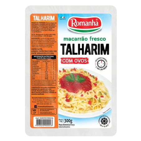 MACARRAO ROMANHA FRESCO TALHARIM 500G