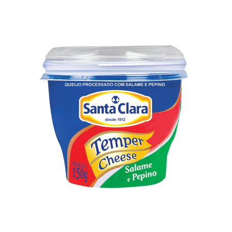 TEMPER CHEESE SANTA CLARA 150G SALAME E PEPINO