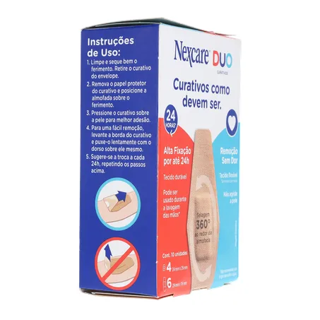 Curativo nexcare duo tamanhos diferentes caixa c-10unid 360-30