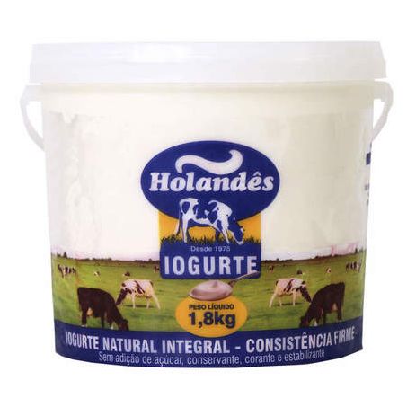 Iogurte natural integral holandês