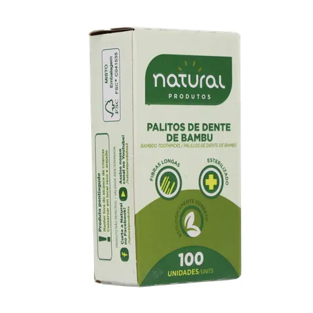 Palito dental natural bambu 100un 360-32