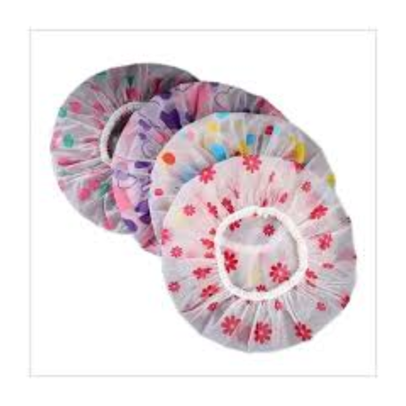 Touca plastica p/banho c/3un
