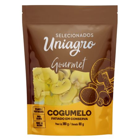 COGUMELO EM CONSERVA FATIADO UNIAGRO GOURMET