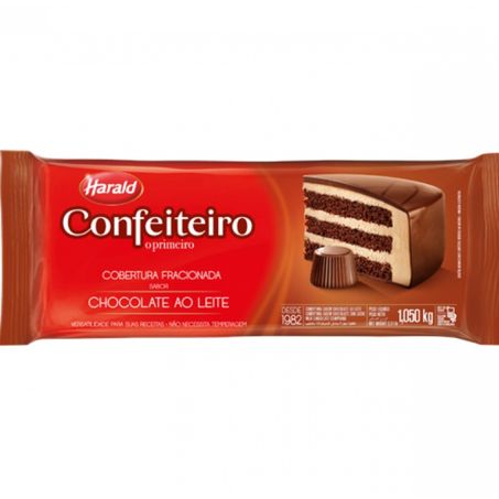 Cobertura harald 1.01kg confeiteiro fracionado ao leite