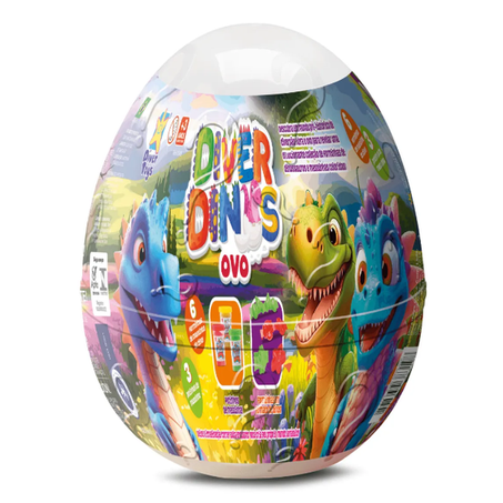 OVO DIVERTOYS COM MASSINHA DE MODELAR REF. 8319