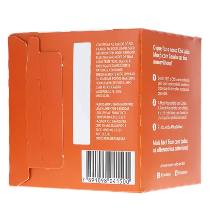 Chá Leão Maça e Canela C/10 Sachês 360-21