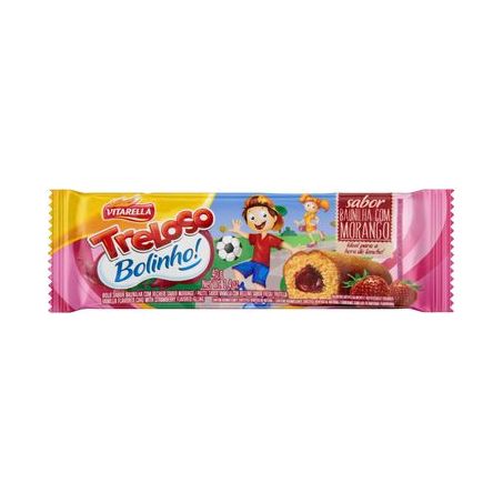 BOLINHO VITARELLA TRELOSO BAUNILHA C/ MORANGO 40G