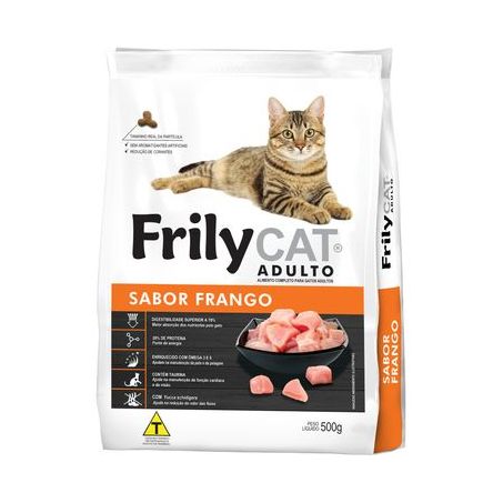 ALIMENTO P/GATOS FRILY CAT FRANGO 500G
