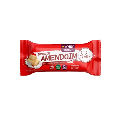 Barra pasta amendoim leite q vita 40g