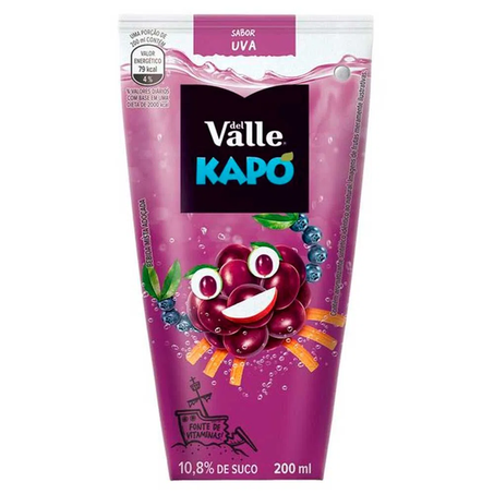 SUCO KAPO DEL VALLE UVA 200ML