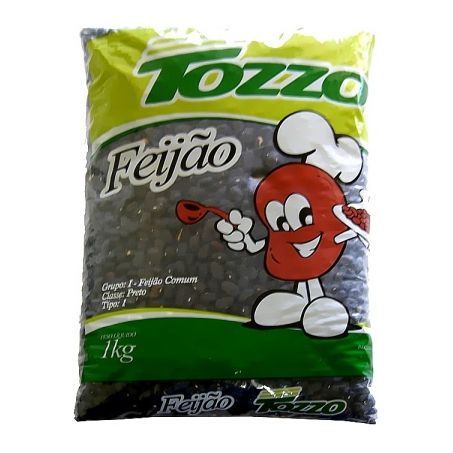 Feijão preto tozzo 1kg