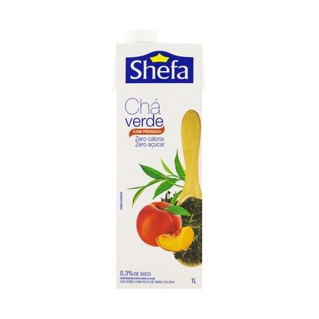 CHA SHEFA 1LT VERDE C/PESSEGO 