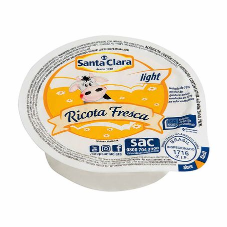 Ricota Santa Clara light Aprox 335g a Un
