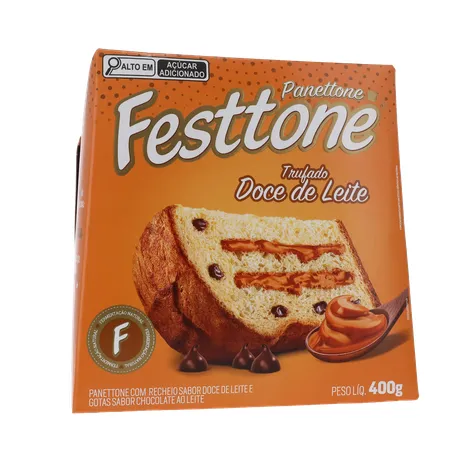 Panettone Festtone Trufado Doce De Leite 400G 360-35