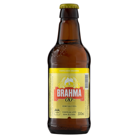 Cerveja Brahma Sem Álcool Garrafa 300ml