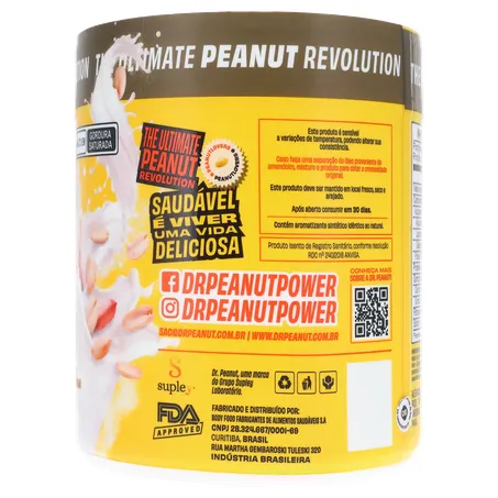 Pasta de Amendoim Dr Peanut Leite em Pó 600G 360-12