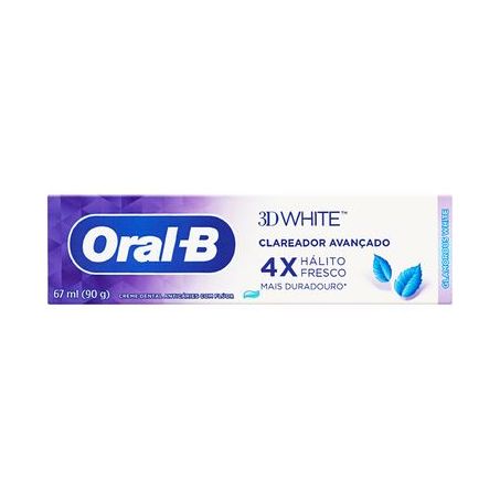CREME DENTAL ORAL B 3D WHITE GLAMOROUS WHITE 90G