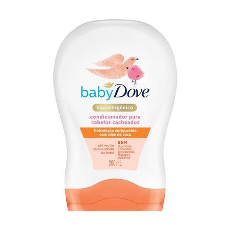 Condicionador Baby Dove Hidratação Enriquecida Cabelos Cacheados 200ML