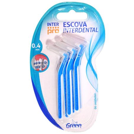 Escova interdental azul green 0.4mm un