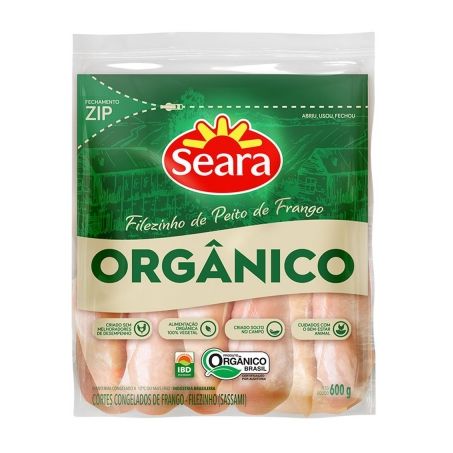 Filezinho frango sassami orgânico seara 600g