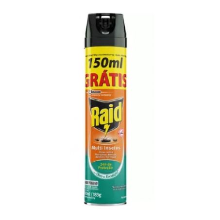 INSETICIDA RAID MULTI INSETOS ÓLEO DE EUCALIPTO 300ML G.120ML
