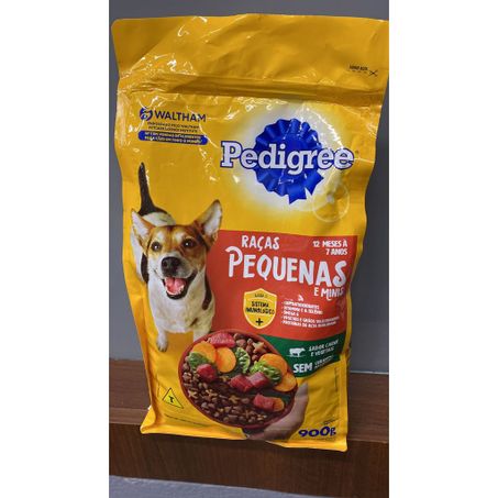 Racao pedigree rac.pequ carne/veg 900g