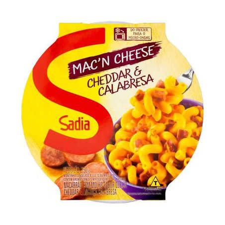 MACARRAO MAC`N CHEESE 300GR SADIA CHEDDAR E CALABRESA