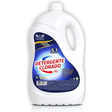 Detergente guimarães clorado galão 5l