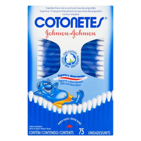 HASTES FLEXÍVEIS JOHNSON & JOHNSON COTONETES