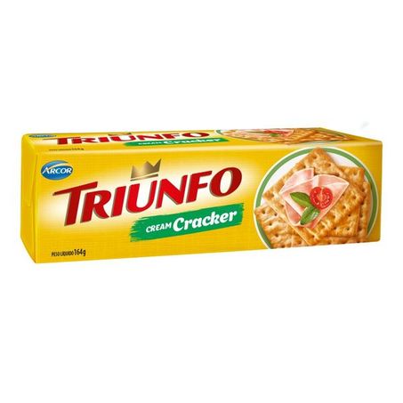 BISC.CREAM CRACKER TRIUNFO 164G CX 40.0