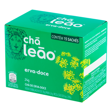 Chá Erva-Doce Chá Leão Caixa 24g 15 Unidades 360-2
