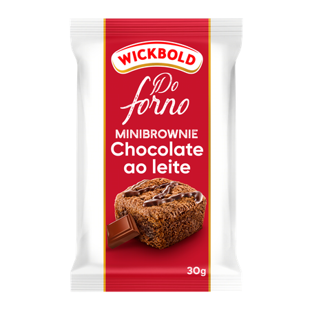 Minibrownie Wickbold Chocolate ao Leite 30g 