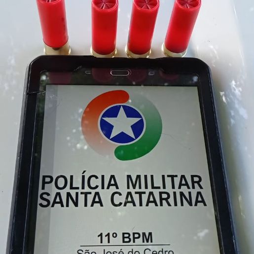 PM apreende menor portando munições em São José do Cedro