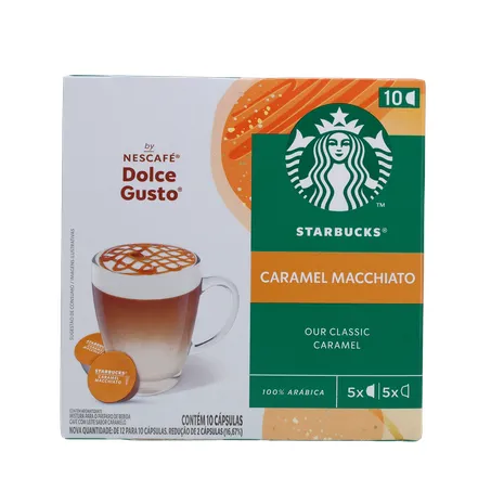 CAFÉ CÁPSULAS STARBUCKS CARAMEL MACCHIATO C/10 UN
