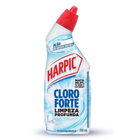 Desinfetante harpic cloro forte limpeza profunda 200ml